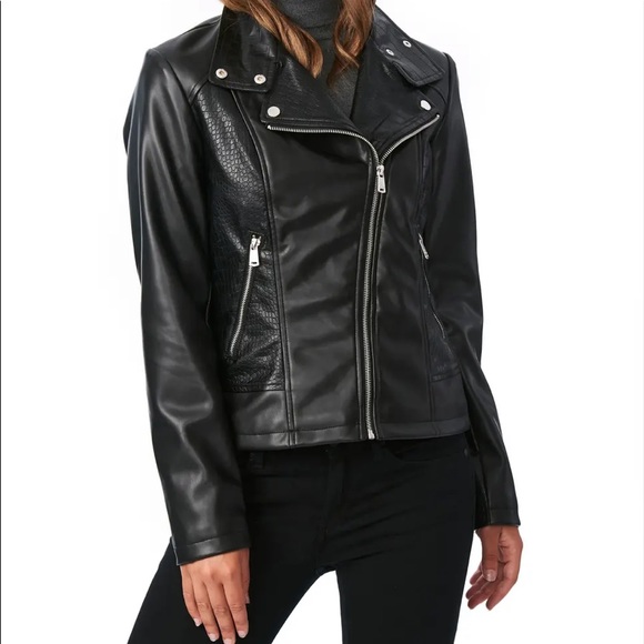 NWT Bernardo Leather Jacket. - Picture 4 of 6